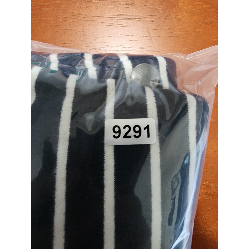 L.L. Bean Snap Front Hoodie Women 3X Blue White Striped Cotton Blend 502733 - Picture 11 of 11